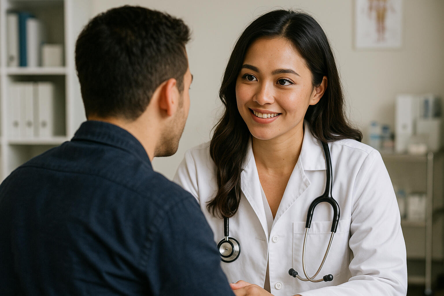 Health Stat doctor consulting with patient – Antipolo branch Health Stat medical professional providing consultation at Antipolo clinic